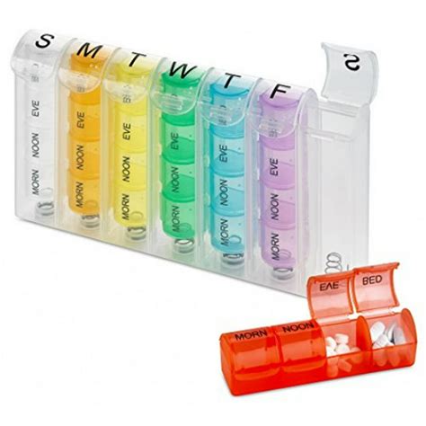 walmart weekly pill box